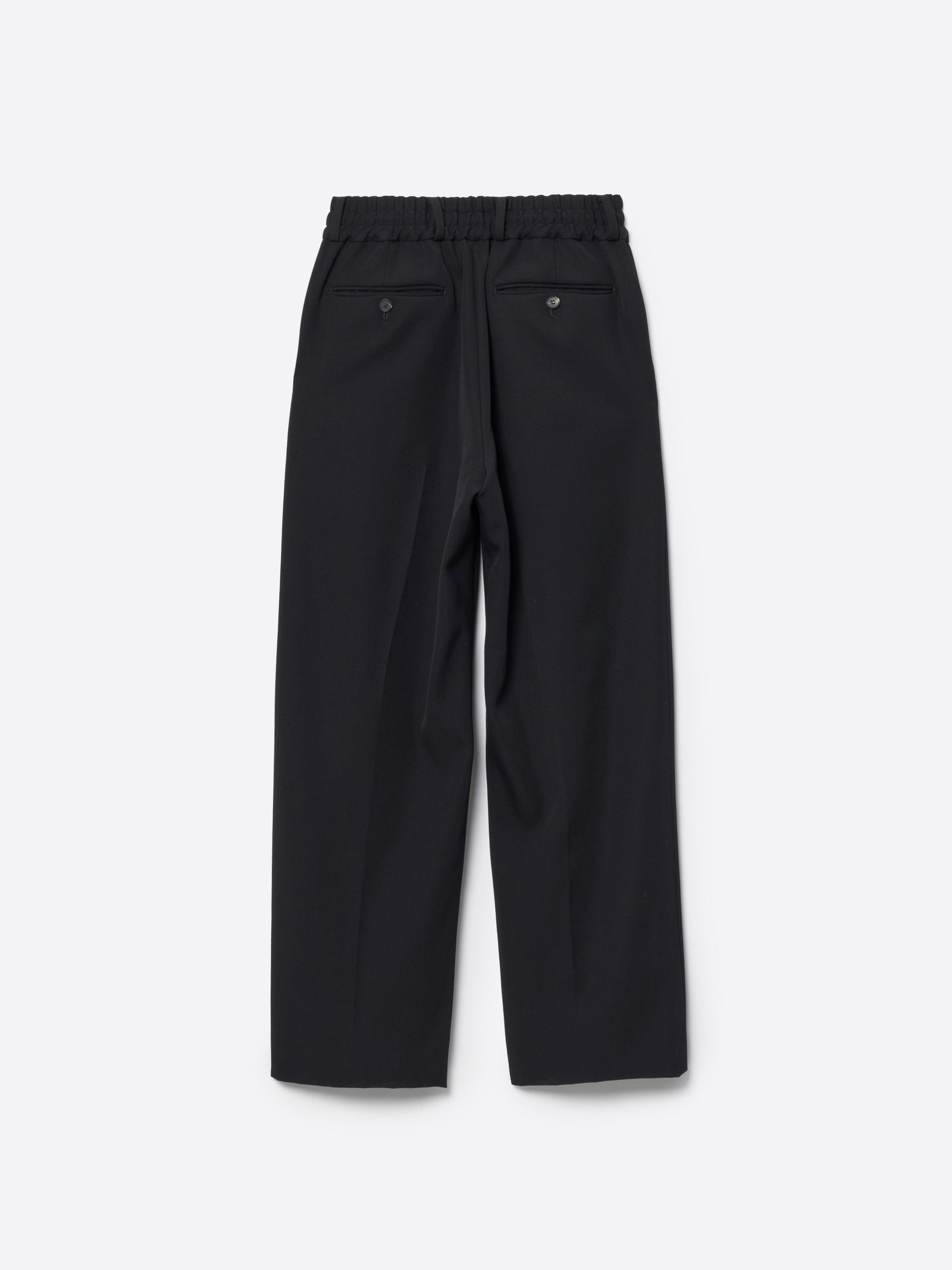 【26AW】ヘビー ウール ストレート イージー パンツ / HEAVY WOOL STRAIGHT EASY PANTS .16 / ブラック