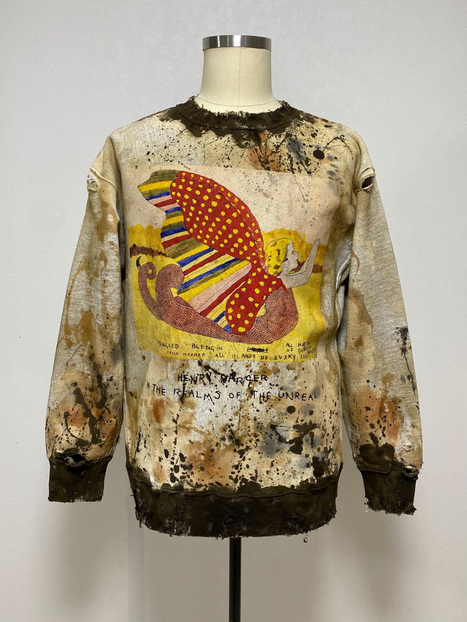 Kidill☆22aw Henry Darger ダメージ スウェット residencialchavedouro.pt