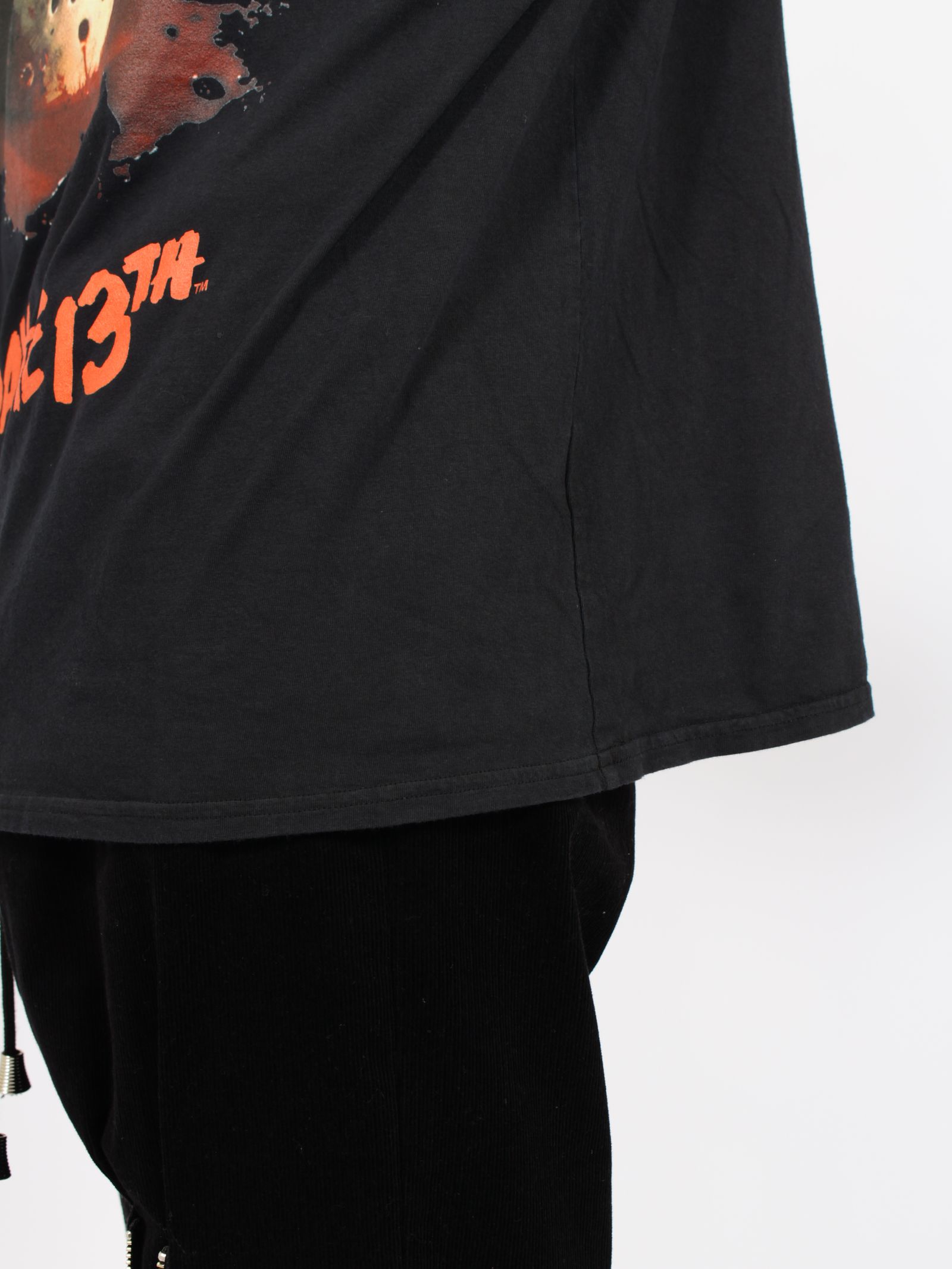 【13日の金曜日コラボ】ヴィンテージ エフェクト Tシャツ / x FRIDAY THE 13TH VINTAGE EFFECT T-SHIRT 01 / ブラック