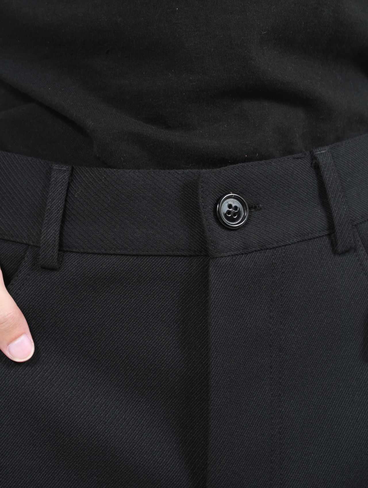 【25AW】 オクタイ トラウザー ワイド スラックス パンツ / OKTAI TROUSER / スターディブラック