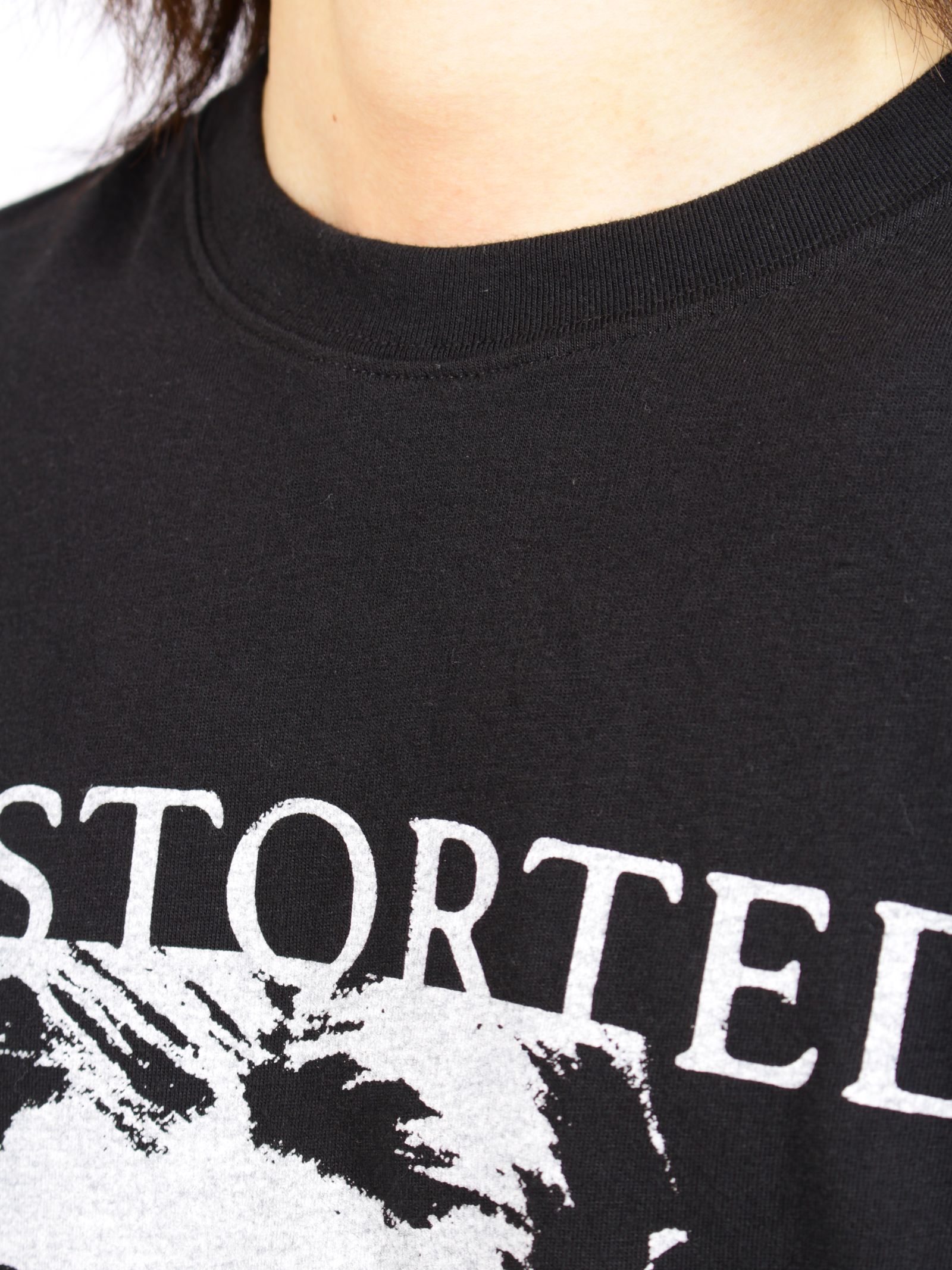 【26AW】ディストーテッド・ガール・ロングスリーブ・ティーシャツ/ "DISTORTED Girl" L/S T-shirt / ブラック