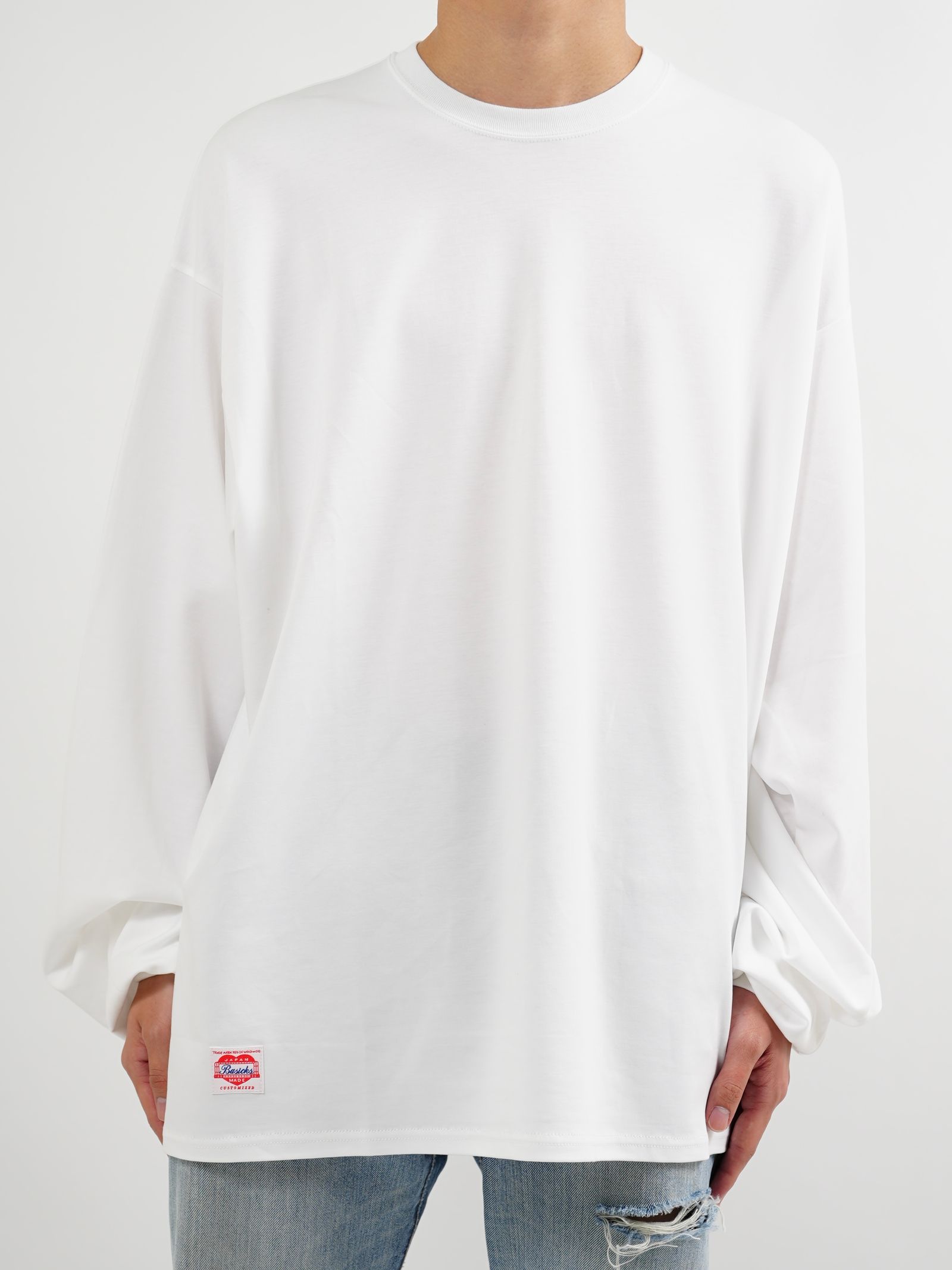 BASICKS ロンT 白 BASICKS - 【24AW】90's バイブス フットボール ロングスリーブ