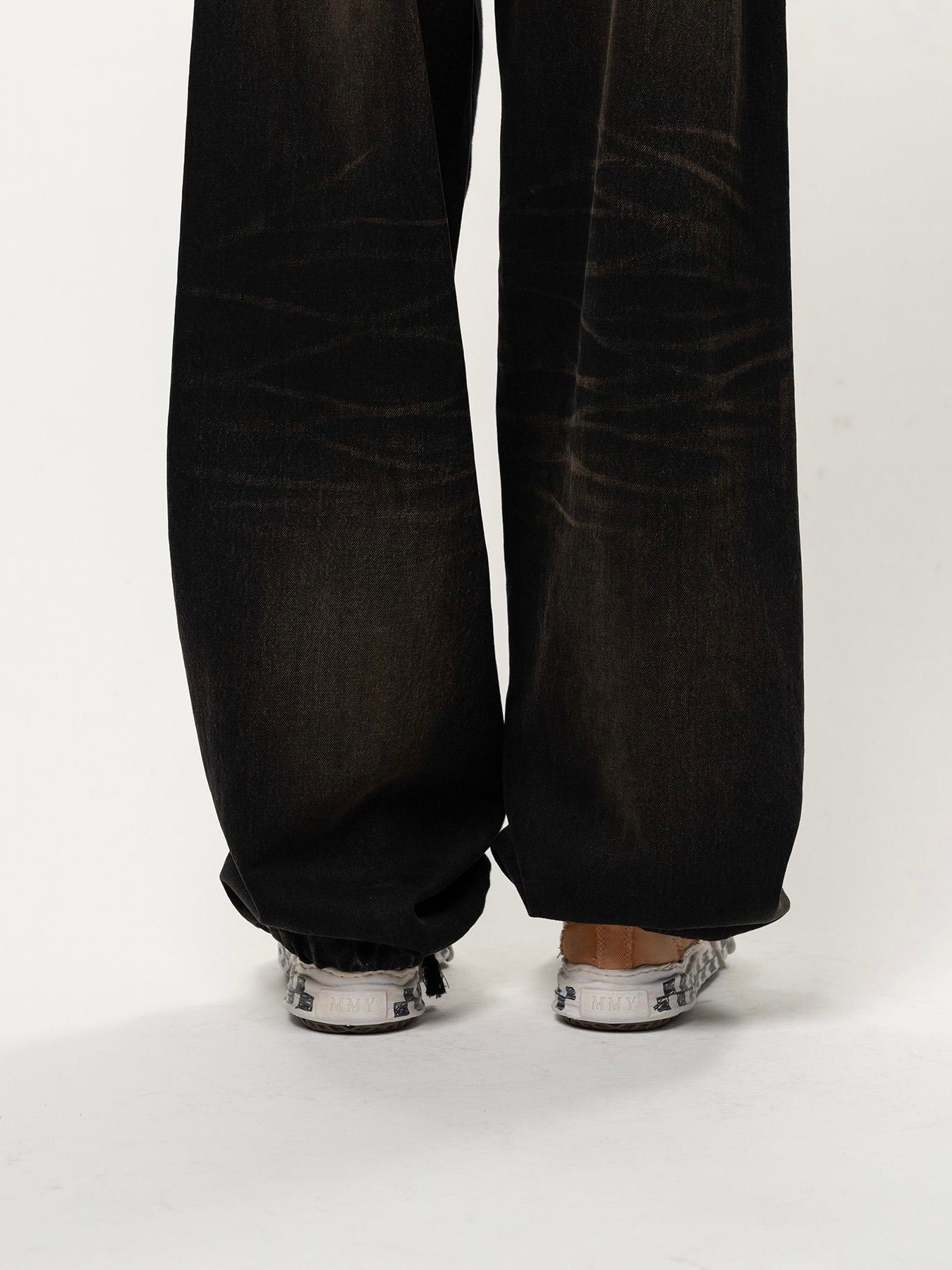 【26AW】コンバインド デニム × スウェット パンツ / COMBINED DENIM×SWEAT PT / インディゴ