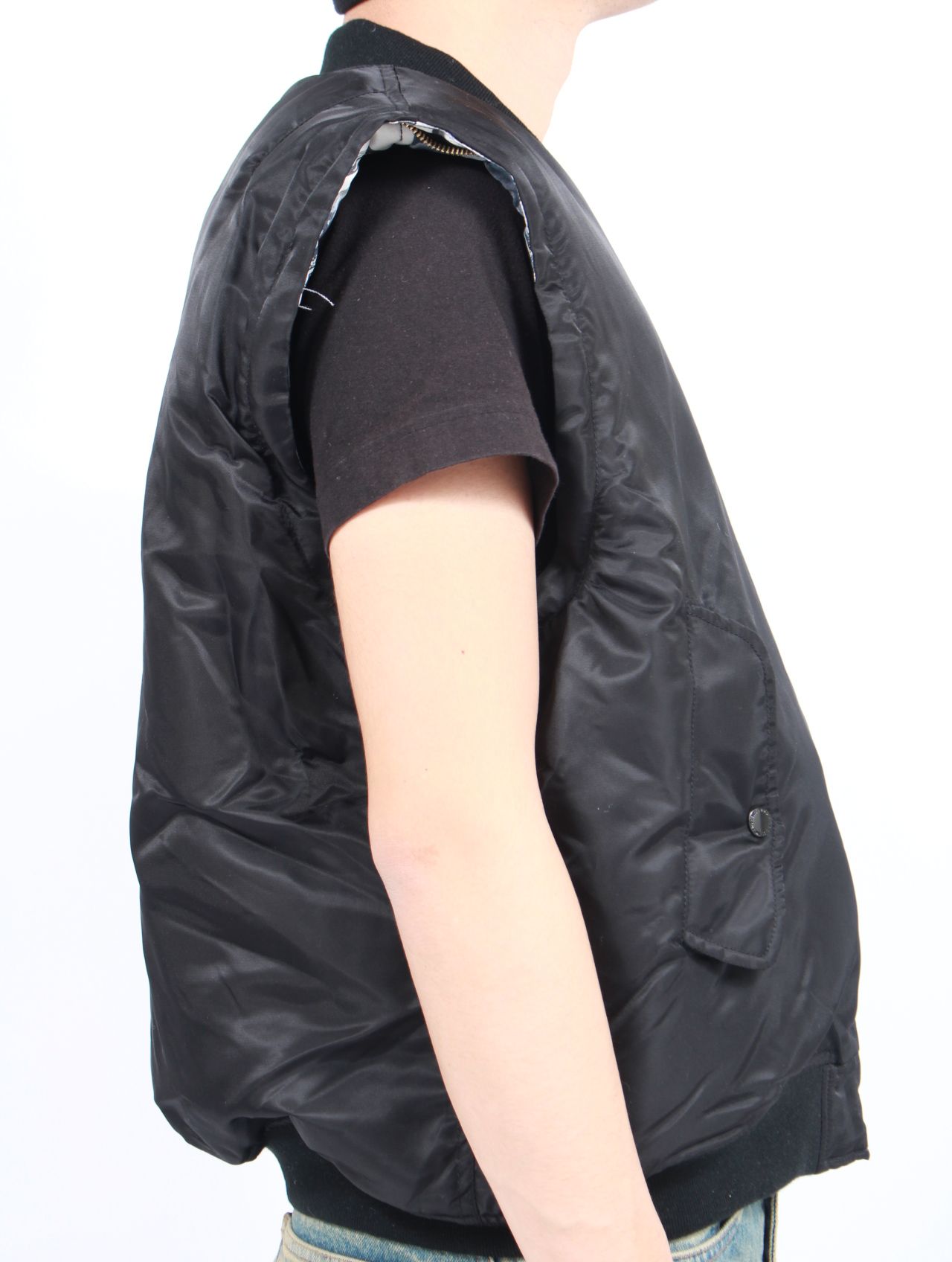 【25SS】Hiroki Tsukuda ブラフィック 転写 FOSTEXコラボ 4WAY リバーシブル ボンバー ジャケット / × FOSTEX 4WAY BOMBER JACKET / ブラック