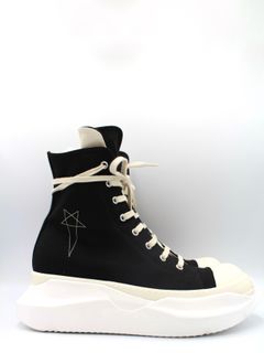 【25SS】アブストラクト ハイカット スニーカー / ABSTRACT SNEAK / ブラック × ホワイト