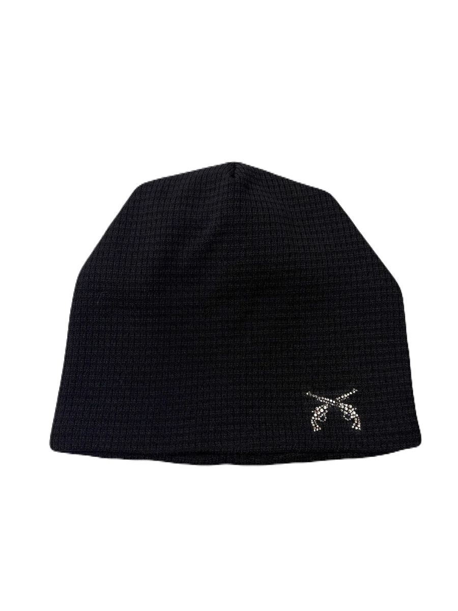 【26AW】 クロスガン クリスタル ビーニー / CROSSGUN CRYSTAL BEANIE / ブラック