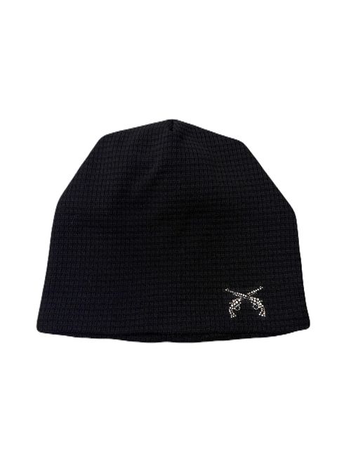【26AW】 クロスガン クリスタル ビーニー / CROSSGUN CRYSTAL BEANIE / ブラック