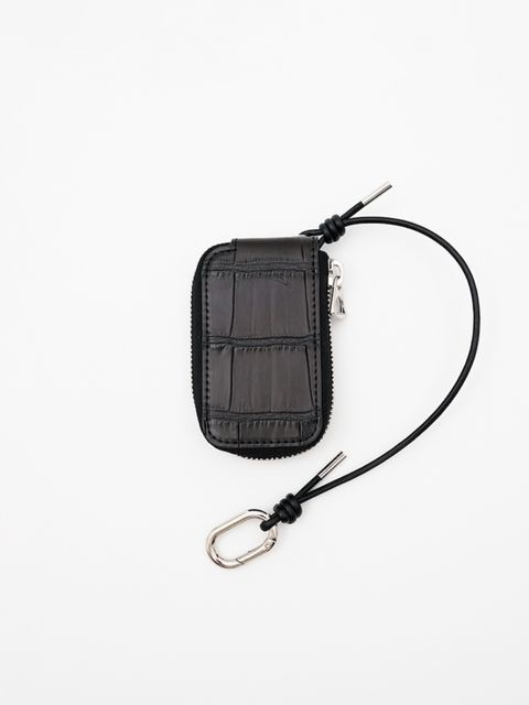 クリスティ スマート ケース スリム キーケース / CRISTY SMART CASE CROCO / ブラック