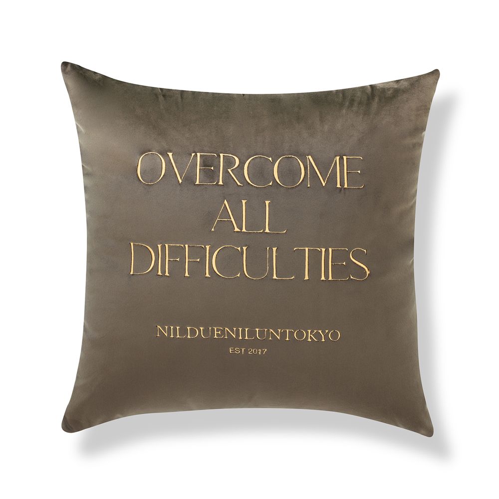 バイカラー ベロア クッションカバー / Bicolor Velor Cushion Cover / ブラック