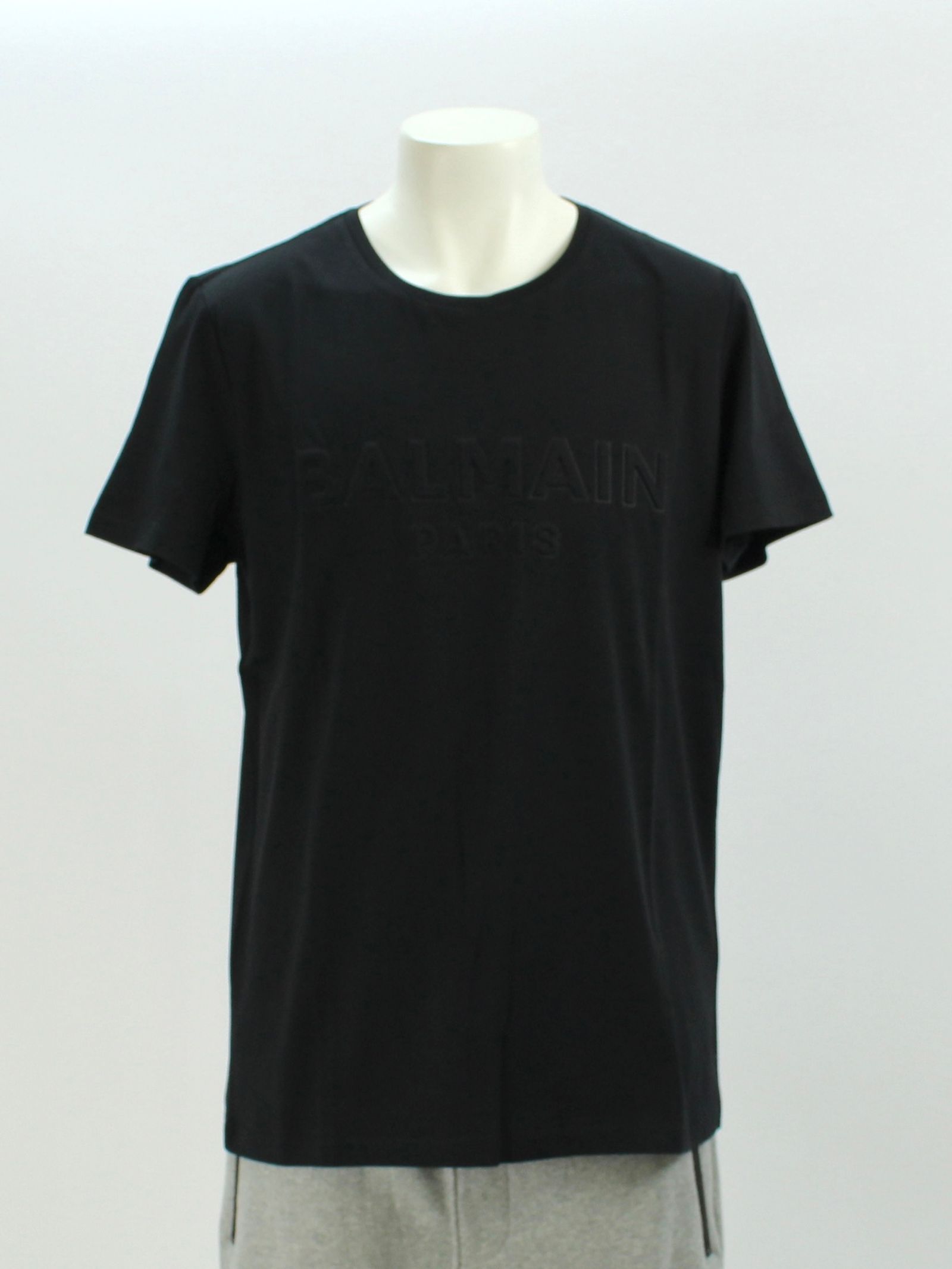 エンボスロゴ Tシャツ / EMBOSS LOGO T-SHIRT / ブラック