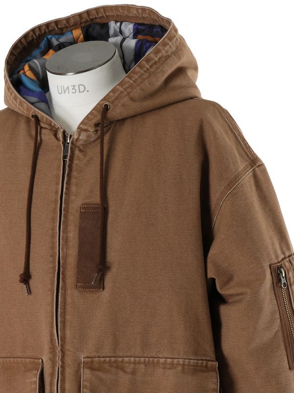 【26AW】 ダック フーディー ジャケット / DUCK HOODIE JACKET / ブラウン