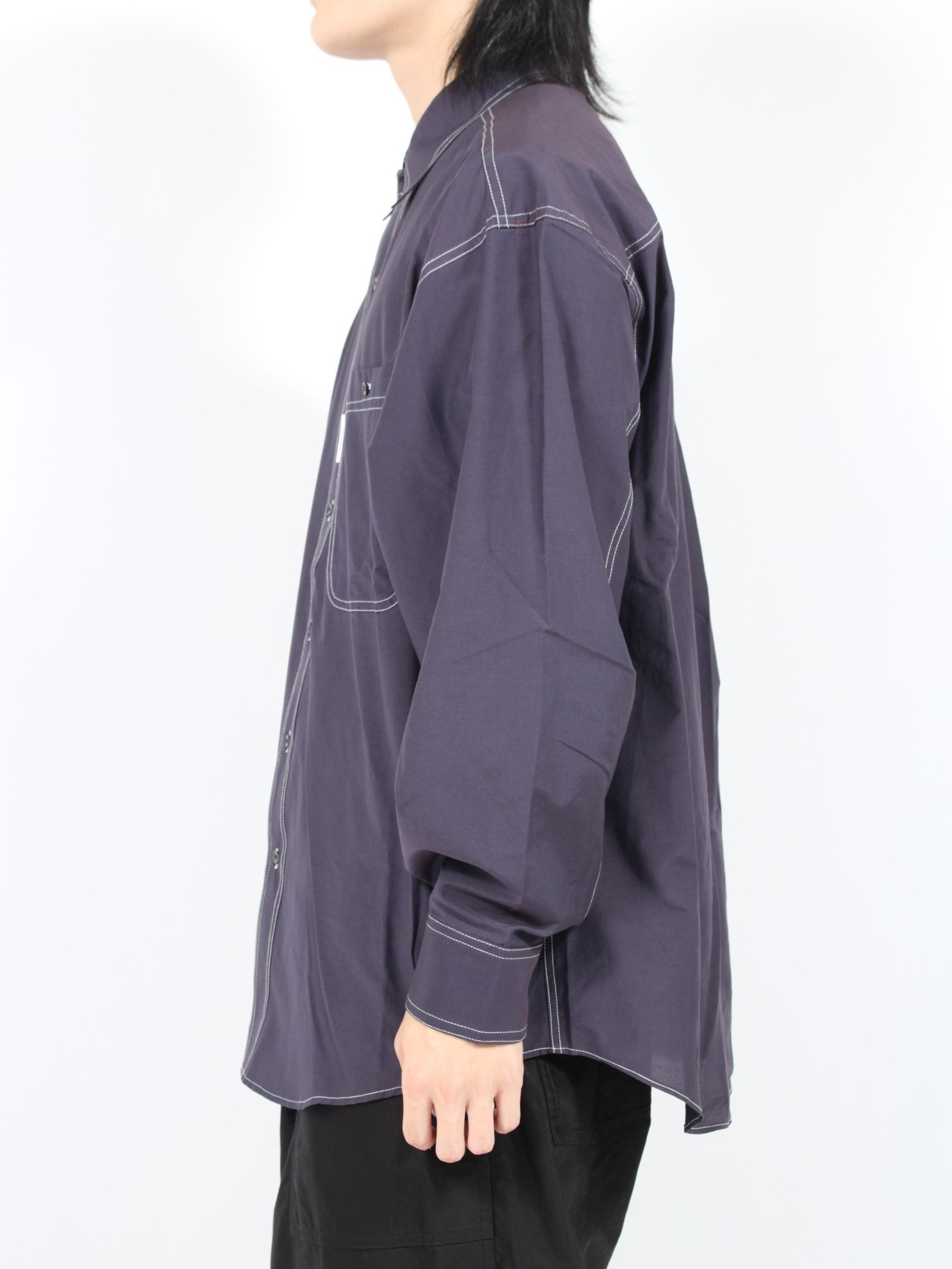 【24AW】ボーイフレンド ガールフレンド シャツ / BOYFRIEND GIRLFRIEND SHIRT / パープル