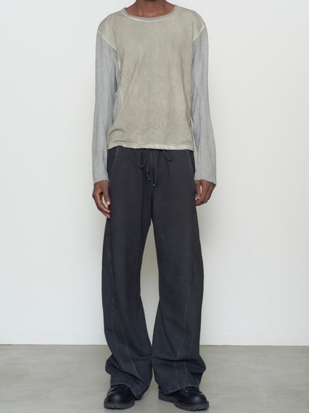 【26AW】 3D ツイステッド ラウンジ パンツ スウェット パンツ / 3D TWISTED LOUNGE PANTS / FADED BLACK(ブラック)