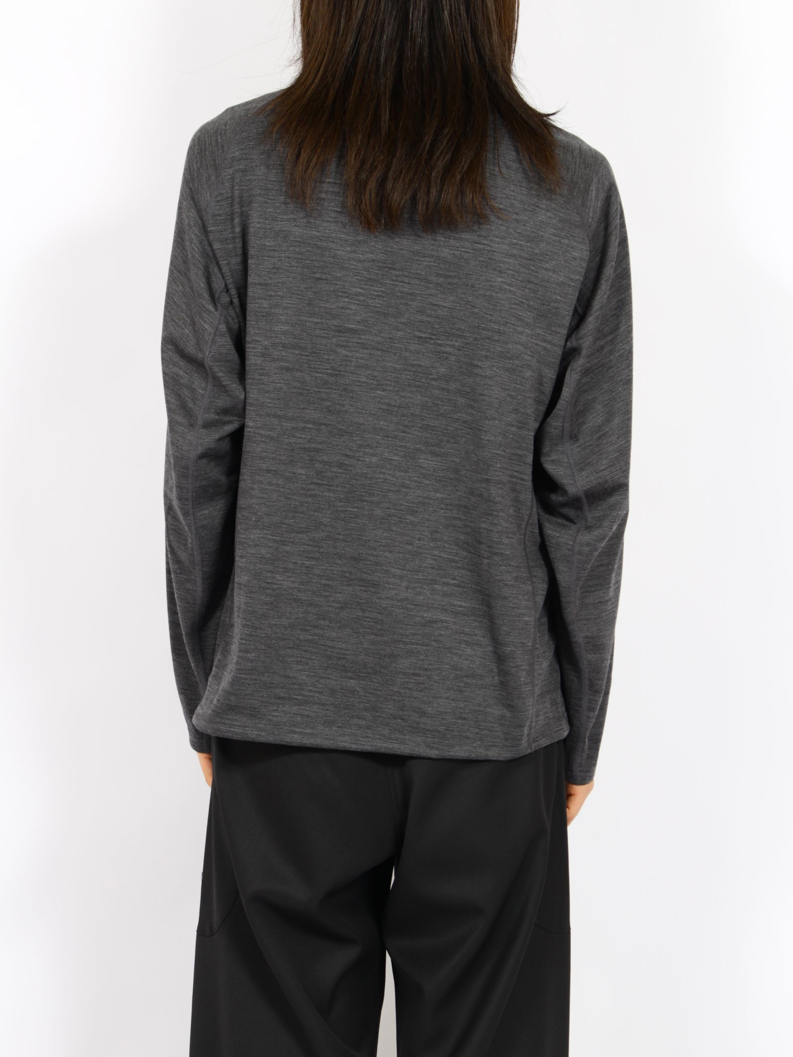 【26AW】ロングスリーブ Tシャツ ウール / LONG SLEEVE T-SHIRTS WOOL / グレー