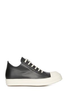 【25AW】カーフレザー ロースニークス ローラモーンズ / LOW SNEAKS(旧:LOW RAMONES) / ブラック × ホワイト