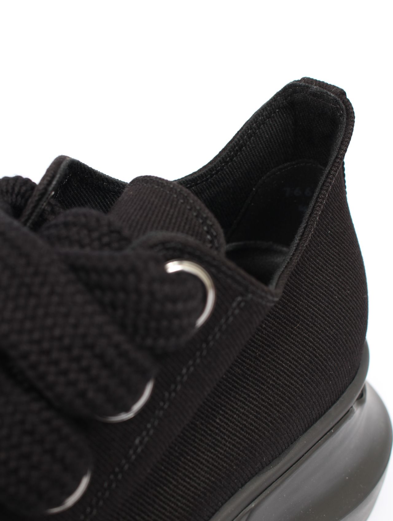 【25AW】 ジャンボレース アブストラクト ローカット スニーカー / JUMBOLACE ABSTRACT LOW SNEAKS / ブラック × ブラック