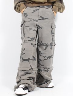 【25SS】カモ ラージ フィット スウェット トラウザー パンツ / CAMO LARGE FIT TROUSER / グリーンカモ