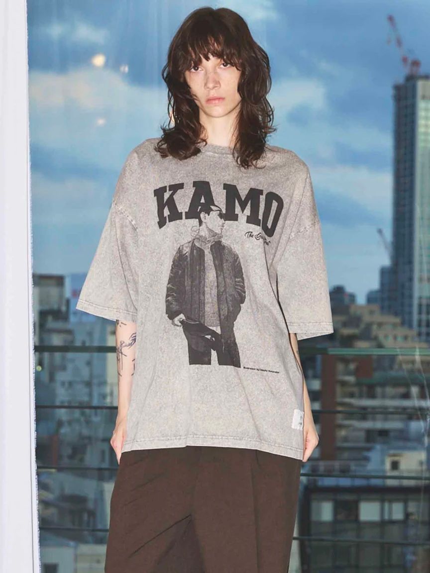 外道 ストリート 'カモ' Tシャツ / GEDOU STREET 'KAMO' T-SHIRT / グレー