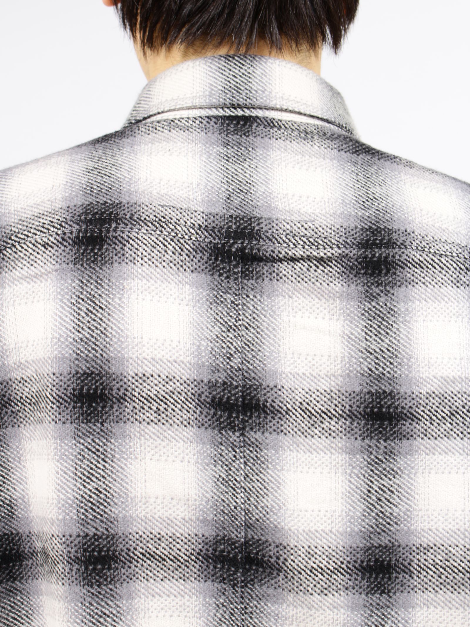 【26SS】クロップド アウター シャツ / CROPPED OUTERSHIRT / GREY OMBRE(グレー)