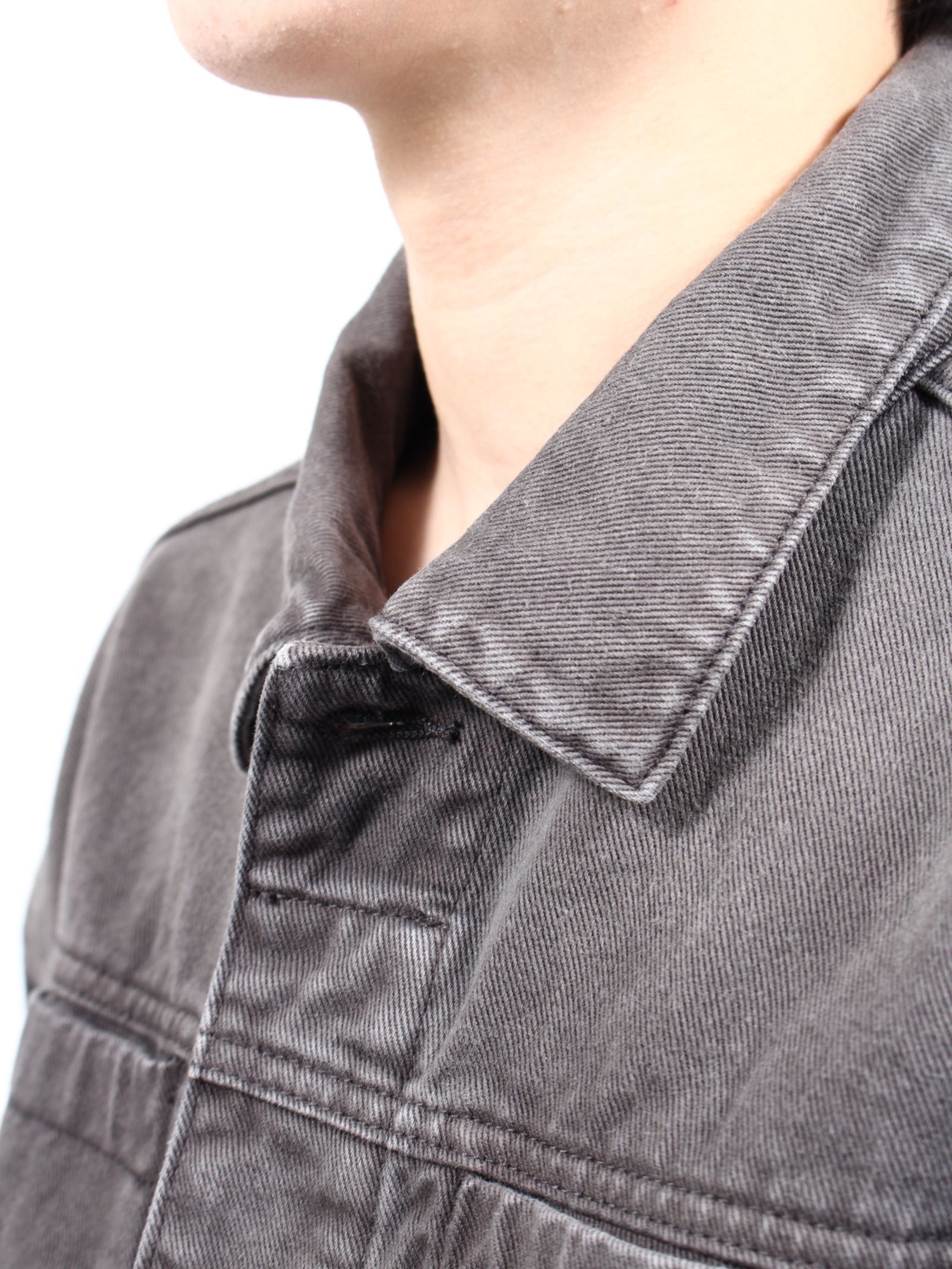 【25SS】ゲム デニムジャケット / GEM DENIM JACKET / STONE LIGHT(チャコールグレー)