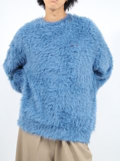 シャギー ニット プルオーバー / SHAGGY KNIT PULLOVER / ブルー