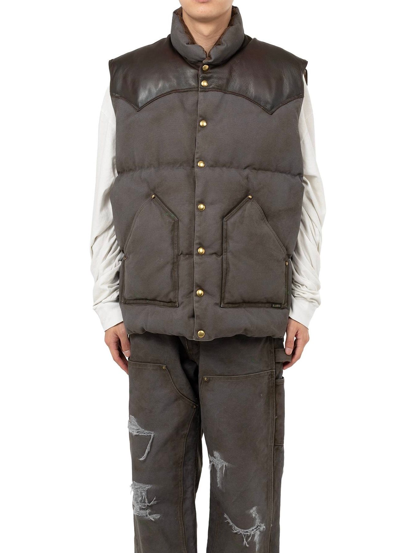 【25AW】RMFB ダック ダウン ベスト / RMFB DUCK DOWN VEST / グレー