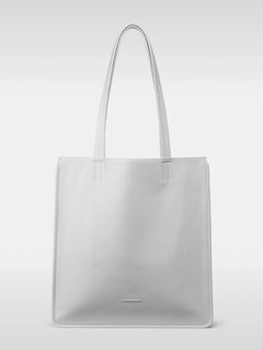 フラット レザー トートバッグ / FLAT LEATHER TOTE / オフホワイト