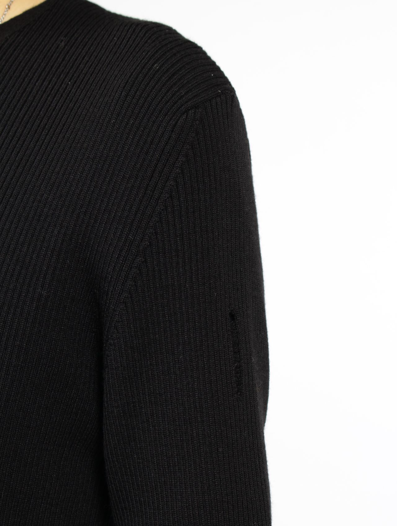 【25AW】メンズ フィット ノーシーム プルオーバー / MENS FITTED NO-SEAM PULLOVER / ブラック