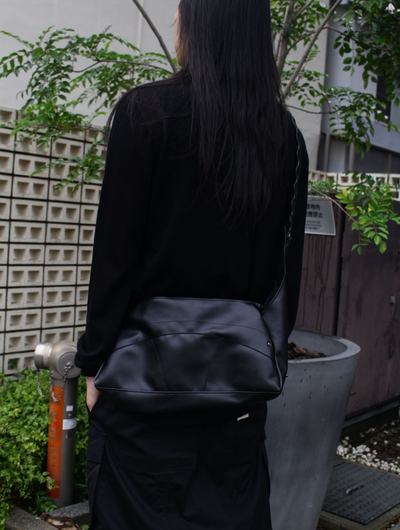【25AW】3way ワンショルダー ハンド コネクト バッグ 鞄 / CONNECT BAG /ブラック