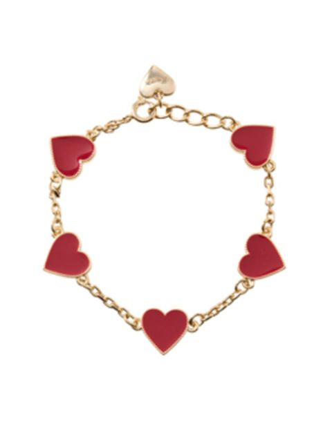 【26AW】チェーン ハート ブレスレット / CHAIN HEART BRACELET / レッド