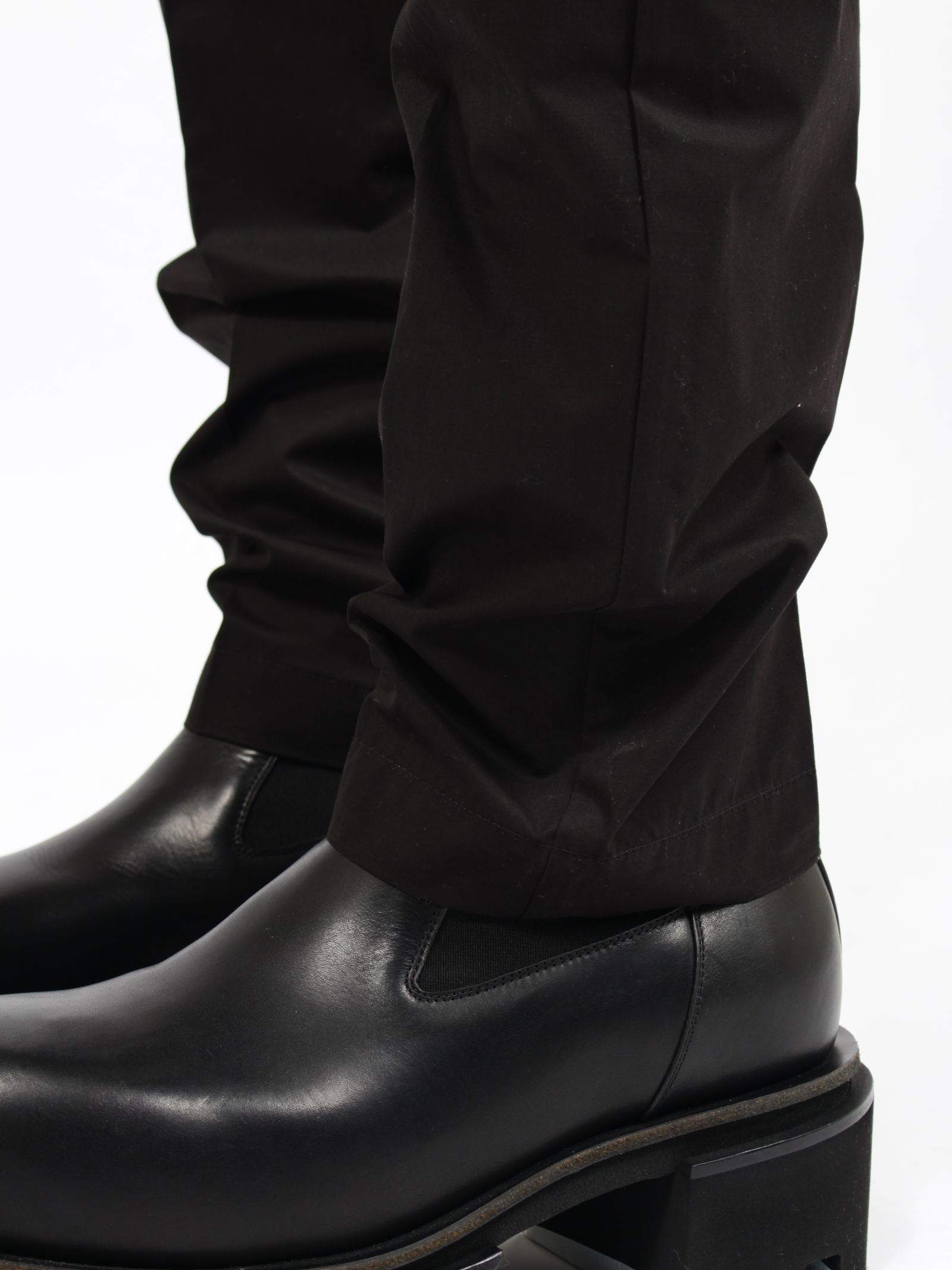 【26SS】ドローストリング スリム ロング サルエルパンツ / DRAWSTRING SLIM LONG / ブラック