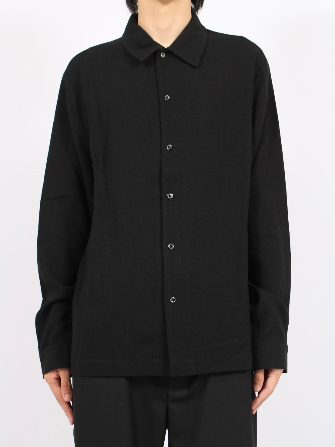 【25AW】定番 センス シャツ 長袖 / SENSE SHIRT / ブラック