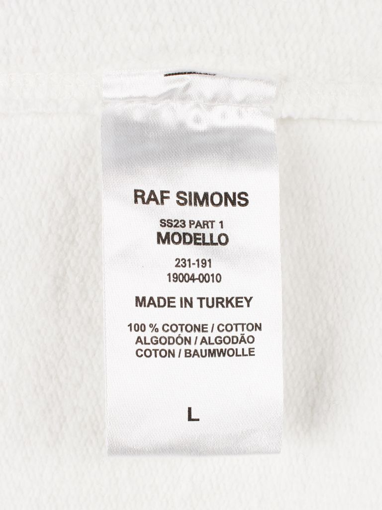 RAF SIMONS - 【23SS】フロントジップ レザーパッチ ハンドサイン 