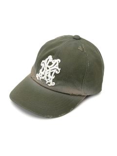 【25SS】"カミヤ" ディストレスド キャップ / “KMY”DISTRESSED CAP / カーキ
