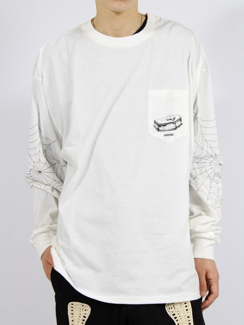 【26SS】スパイダー ウェブ ロングスリーブ Tシャツ / SPYDER WEB LONG SLEEVE T-SHIRT / ホワイト