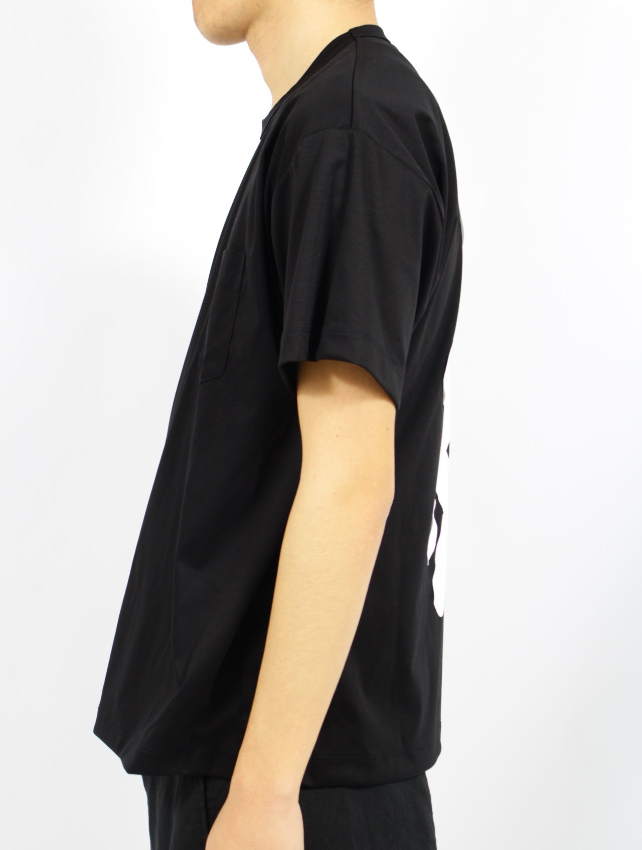 【25SS】パターン B パッチワーク ティー A 半袖 カットソー / PATTERN B-PATCHWORK TEE A / ブラック×ホワイト