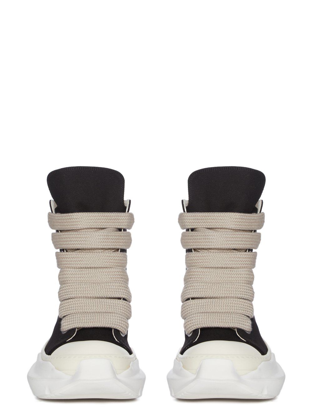 【25AW】ジャンボレース アブストラクト ハイカット スニーカー / JUMBOLACE ABSTRACT SNEAKS / ブラック × ホワイト