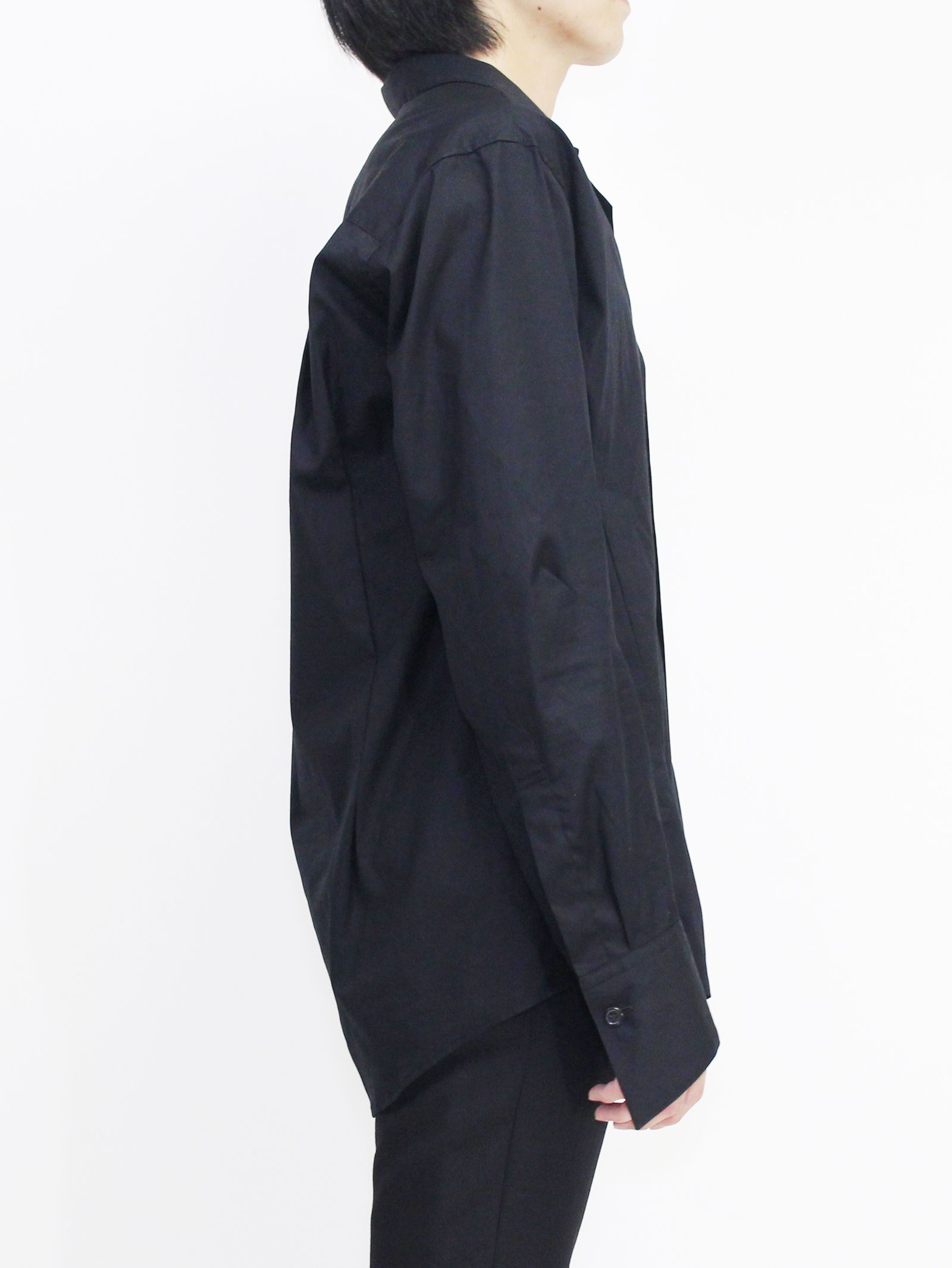 sulvam - オープンカラーシャツ / Broad open collar shirt