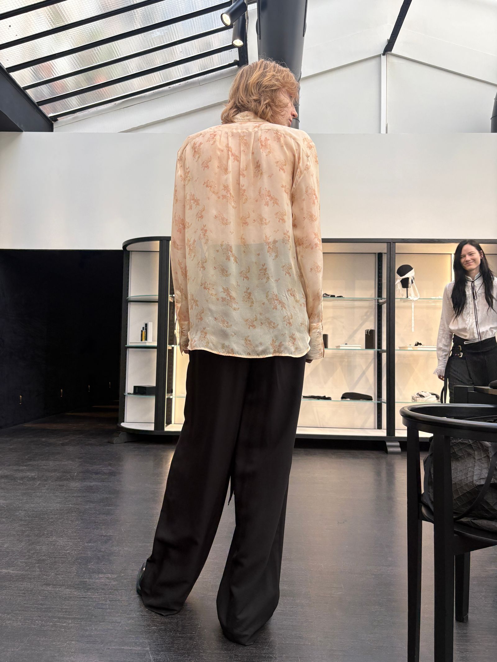 【27SS】ヘルゲ クラシック シャツ ディタッチト カラー / HELGE CLASSIC SHIRT WITH DETACHED COLLAR / アーモンド