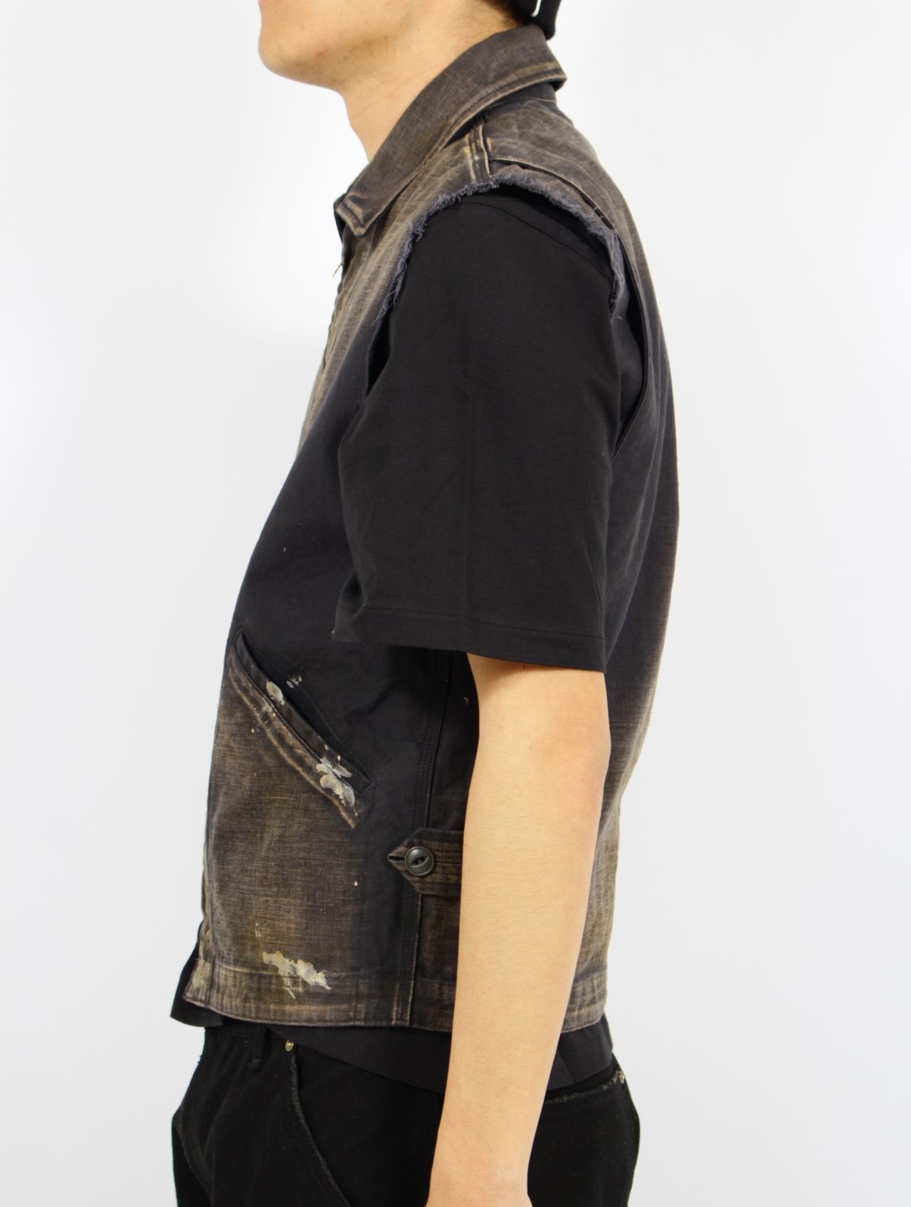 KAMIYA - 【25SS】セージ ペイント ベスト / SERGE PAINT VEST
