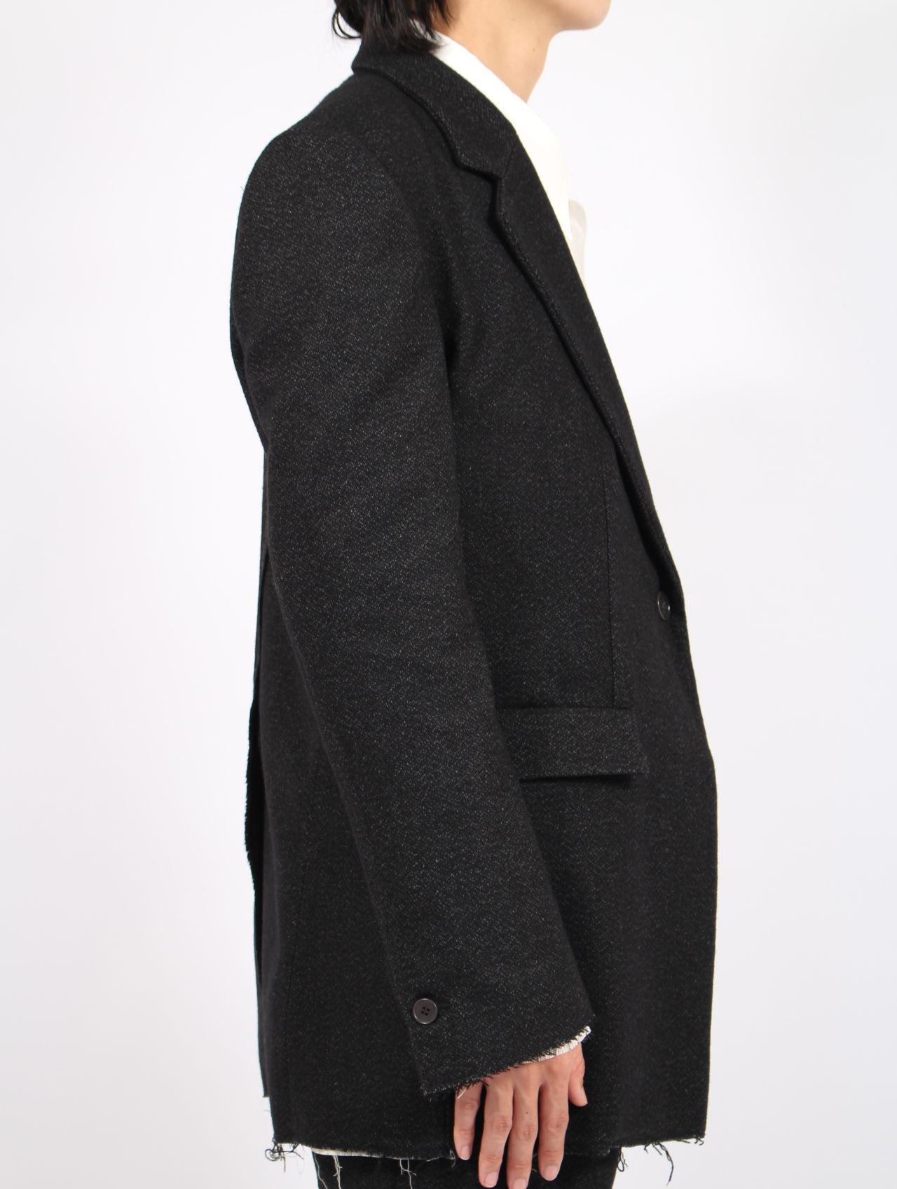 【25AW】メンズ フィット カー ジャケット / MENS FITTED CAR JACKET / オフブラック