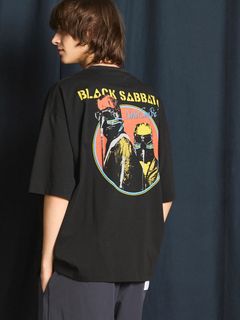ブラック サバス オーバーサイズ Tシャツ / BLACK SABBATH PRIME-OVER CREW NECK T-SHIRT #1 / ブラック