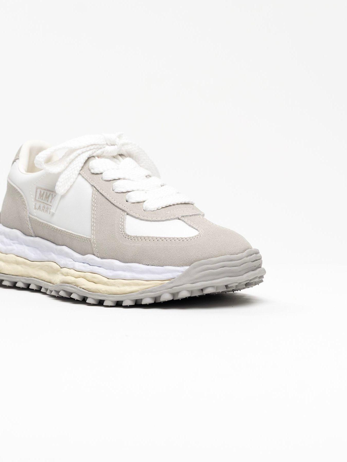 【26AW】 ラリー オリジナルソール ミックスマテリアル ローカットスニーカー / "LARRY" OG Sole Mix Material Low-top Sneakers / ホワイト