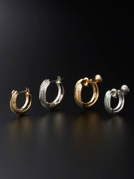GARNIを代表するクロッケリーシリーズのフープピアス