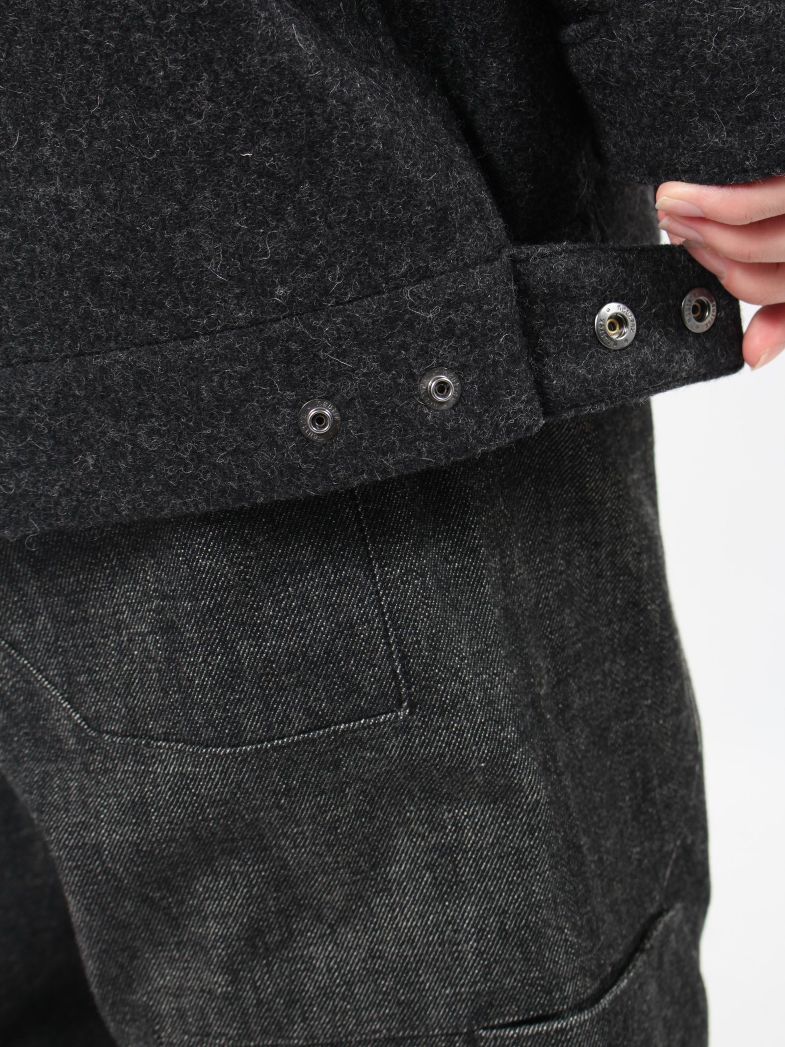 【24AW】6ポケット パネル メルトン ワークジャケット / 6POCKET PANEL MELTON WORK JACKET / ブラック