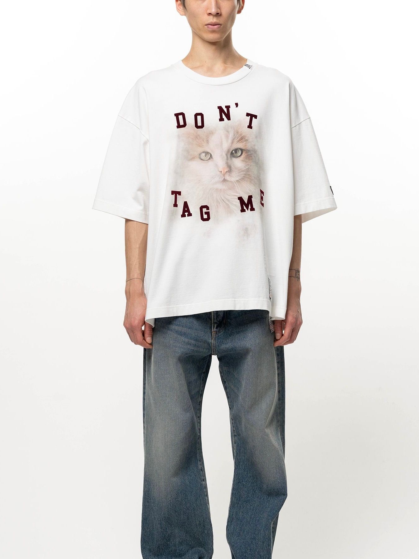 【26AW】キャット プリンテッド Tシャツ / CAT PRINTED TEE / ホワイト