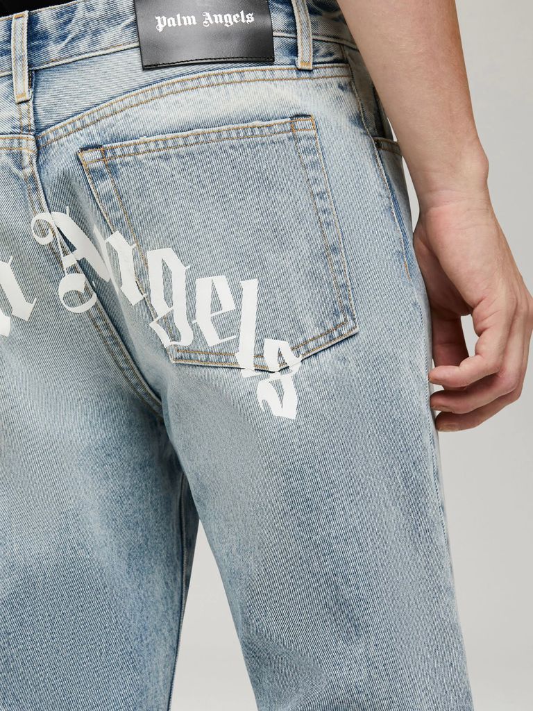 PALM ANGELS - 【23SS】バック カーブロゴ プリント デニム 