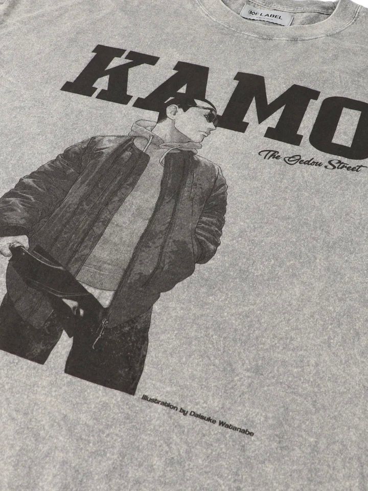 外道 ストリート 'カモ' Tシャツ / GEDOU STREET 'KAMO' T-SHIRT / グレー