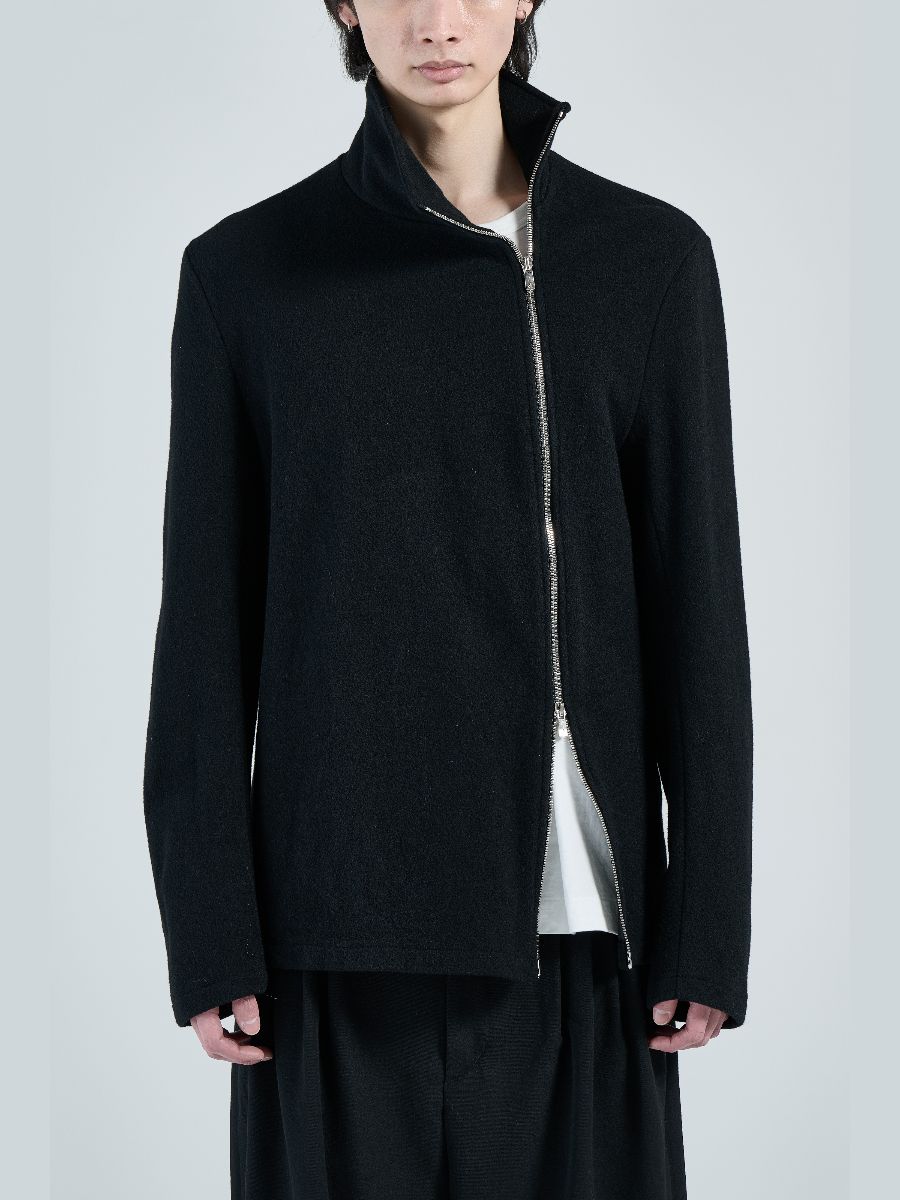 【26AW】 ヘンリー ニット 長袖 シャツ / HENRI KNIT / ブラック