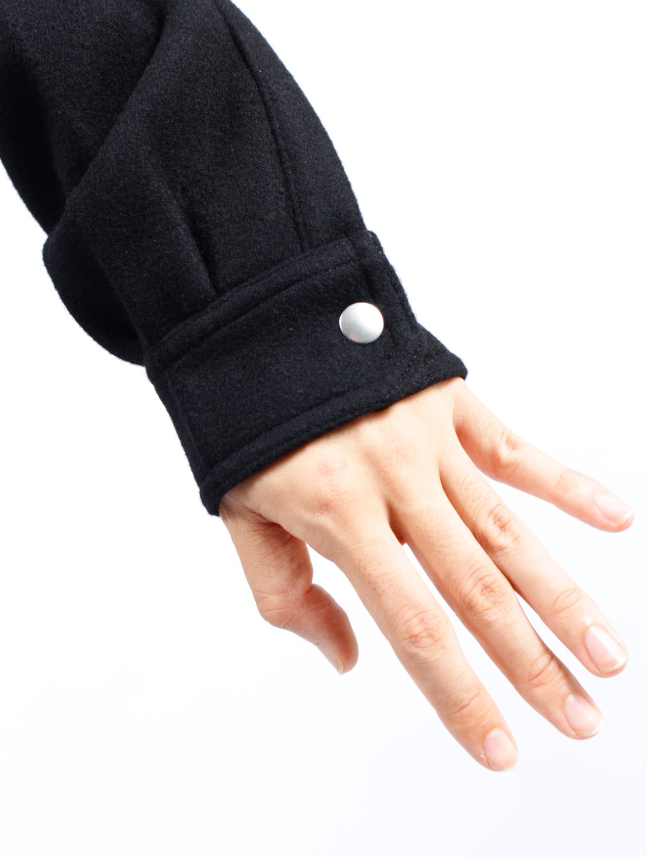 【25AW】ウール アウターシャツ / OUTERSHIRT / ブラック